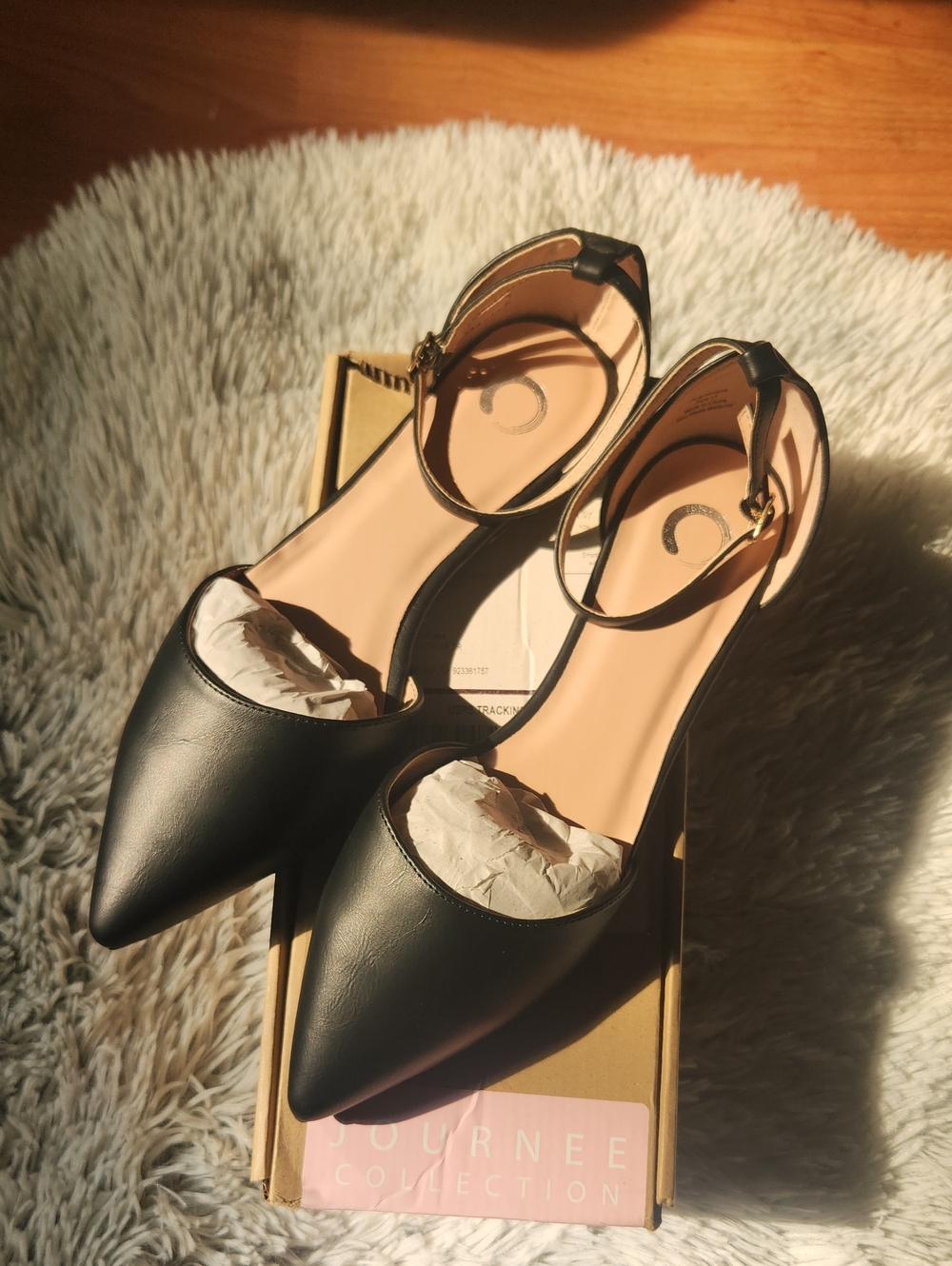 NWT Journee Collection Reba Buckle Pointed Toe Ballet Flats REBA Size 11 - Picture 3 of 7